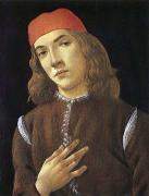 Sandro Botticelli Portrait of youth painting